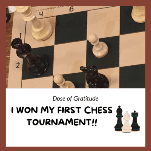 I won my first chess tournament!!